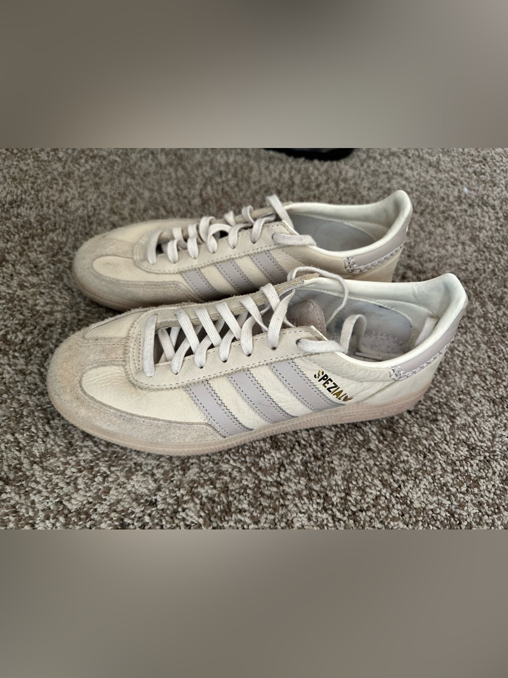 adidas Handball Spezial Sneakers Cream White Beige' 8.5 Women’s - Needs Insoles